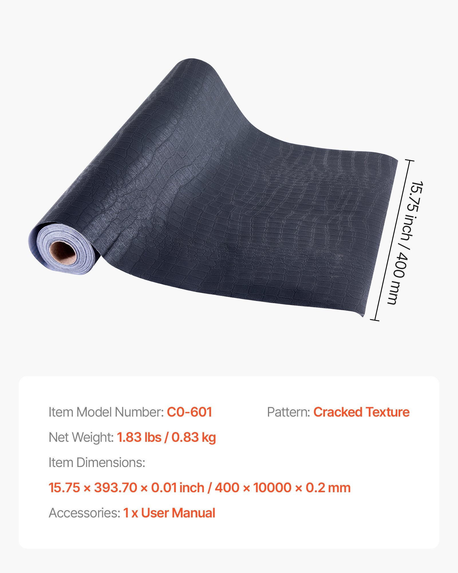 Lipnūs tapetai VEVOR C0-601, 40 cm x 10 m