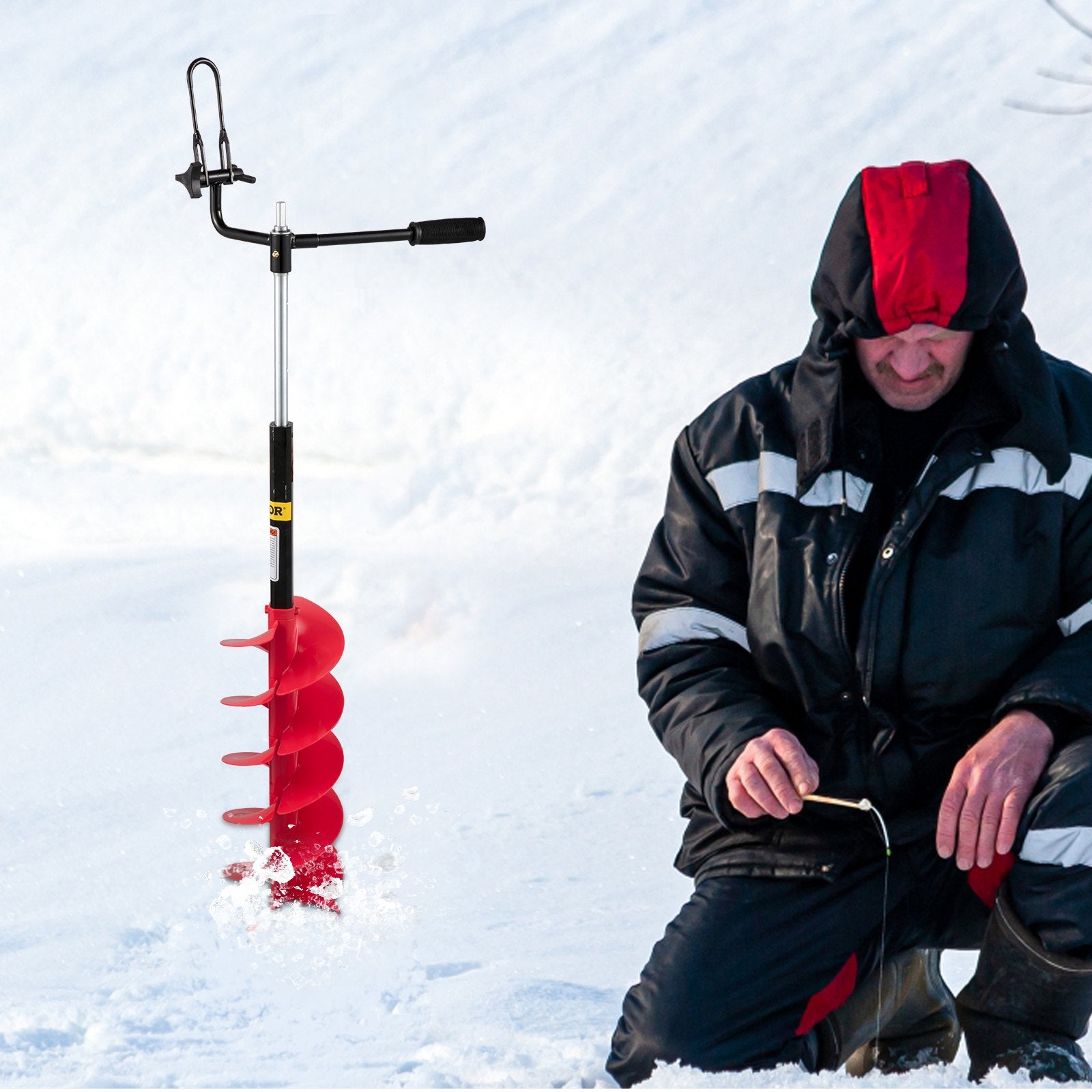 Ledo grąžtas VEVOR ED9002, 20 cm skersmens
