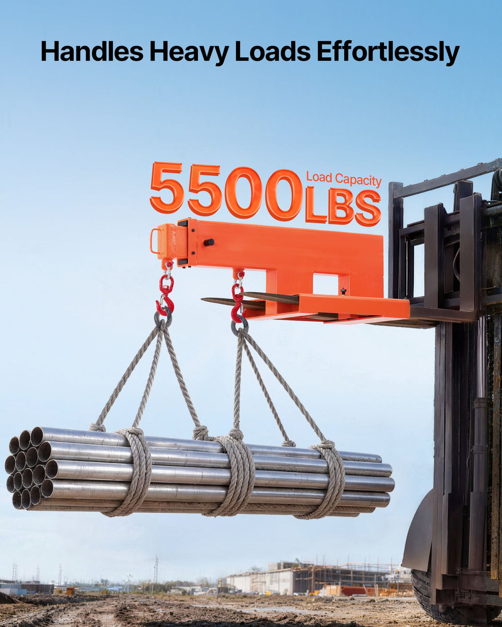 Šakinio krautuvo strėlė VEVOR 5500LBS, 2495 kg keliamoji galia