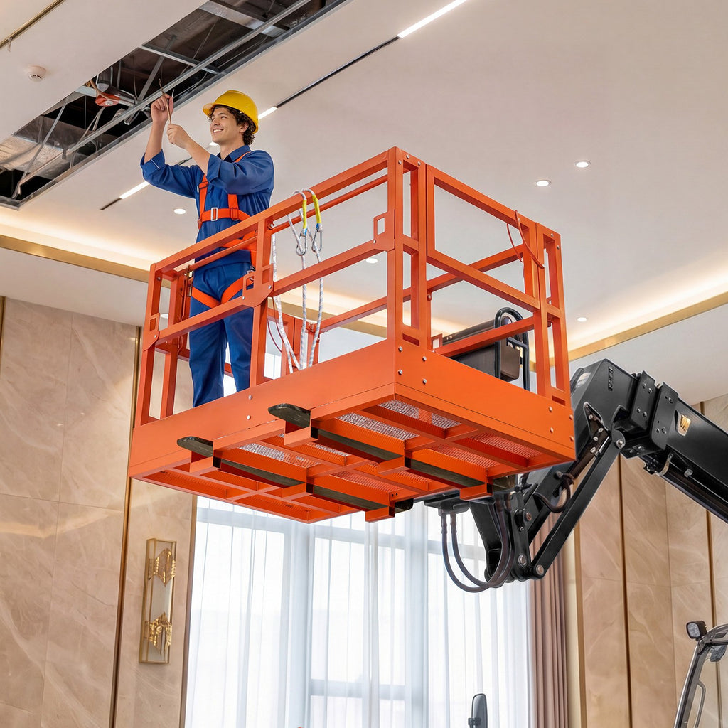 Teleskopinio krautuvo darbinė platforma VEVOR FGCCL48X72, 907 kg keliamoji galia