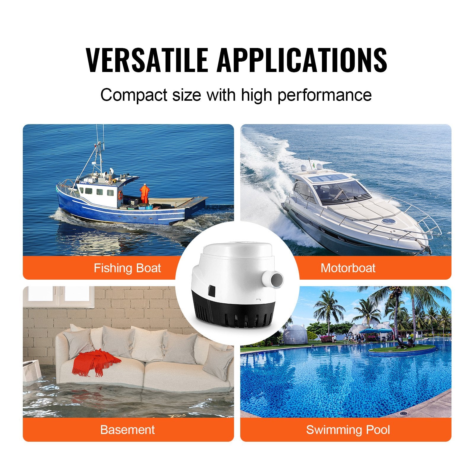Automatinis triumo siurblys VEVOR NMBP11-G750-30-12, 750 GPH