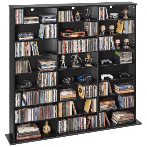 Multimedijos laikymo spinta VEVOR DX0202-C250421S-01-Black, 142 x 22 x 130 cm