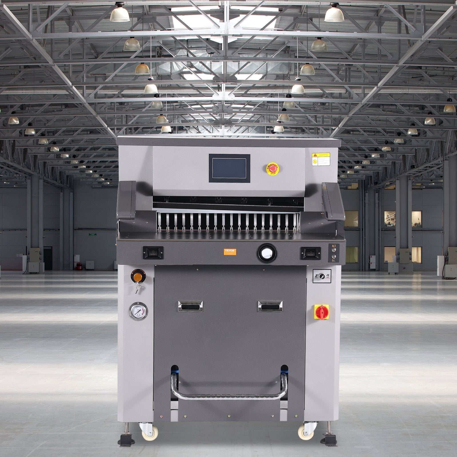 Elektrinė hidraulinė popieriaus pjaustyklė VEVOR H670TV7, 660,4 mm pjovimo plotis