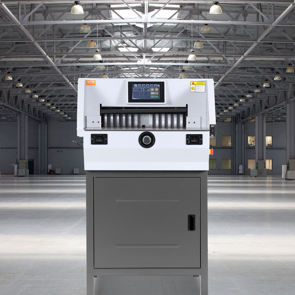 Elektrinė popieriaus pjaustyklė VEVOR E490T, 482,6 mm pjovimo plotis