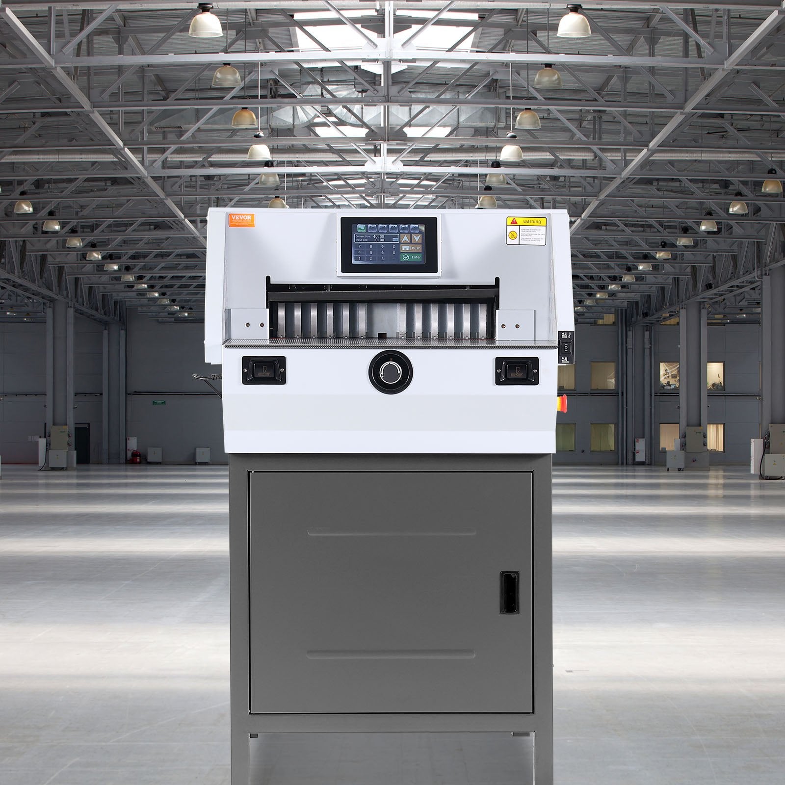 Elektrinė popieriaus pjaustyklė VEVOR E490T, 482,6 mm pjovimo plotis