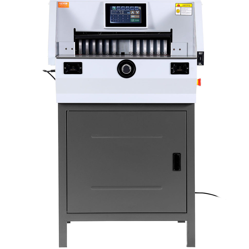 Elektrinė popieriaus pjaustyklė VEVOR E490T, 482,6 mm pjovimo plotis