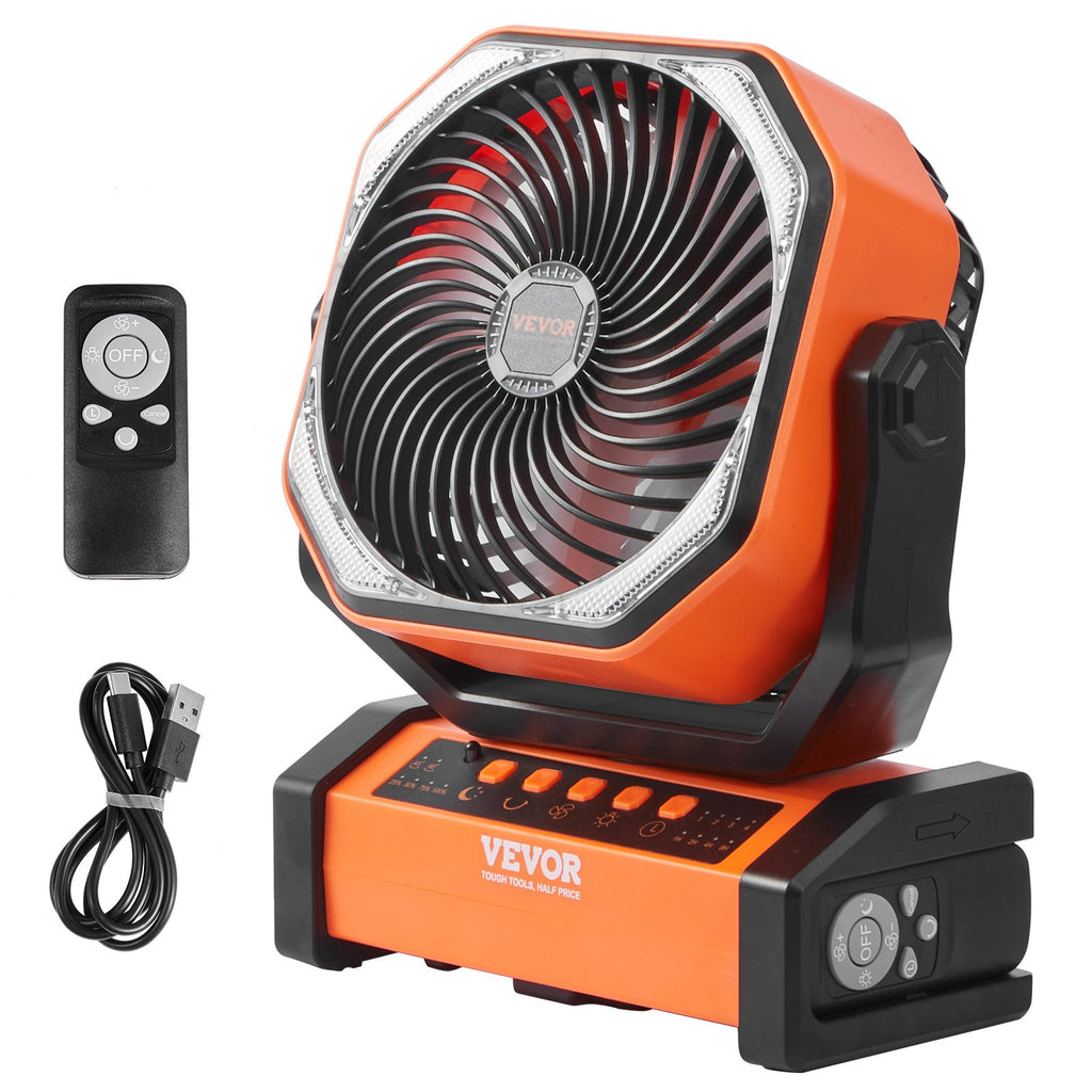 Nešiojamas ventiliatorius VEVOR D12, 20000 mAh
