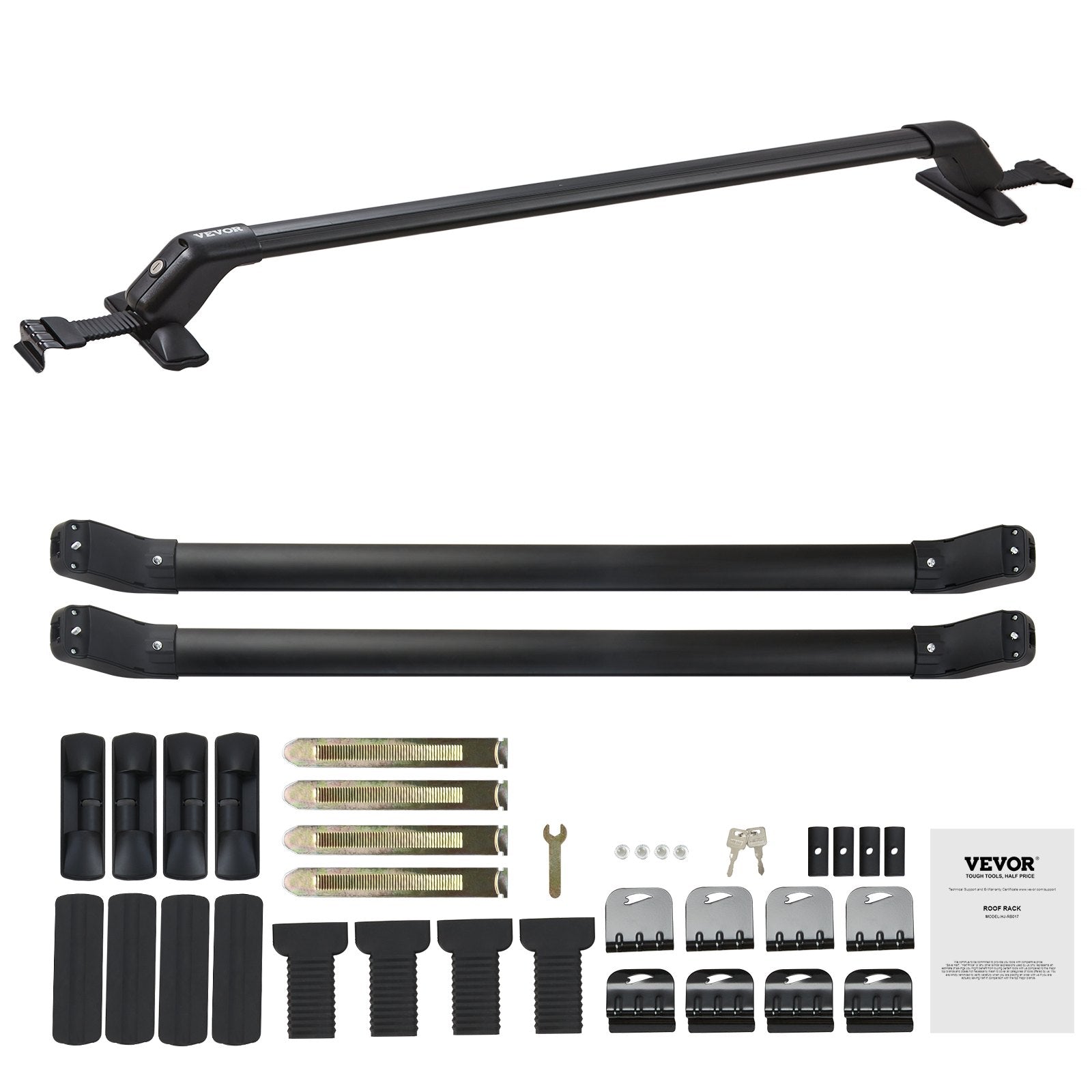 Universalūs stogo bagažinės skersiniai VEVOR HJ-RB017-108CM, 70,3 kg keliamoji galia