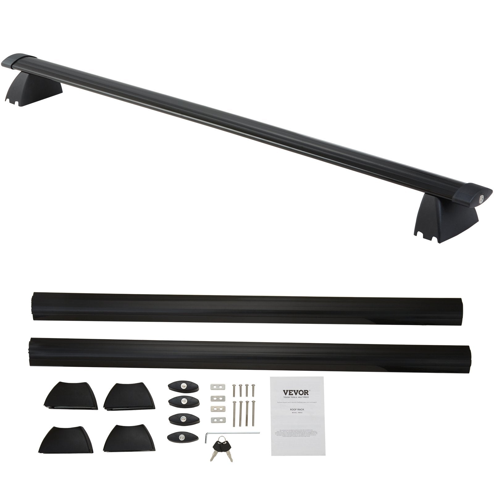 Stogo bagažinės skersiniai VEVOR Jeep Grand Cherokee (2011-2021), 90,72 kg
