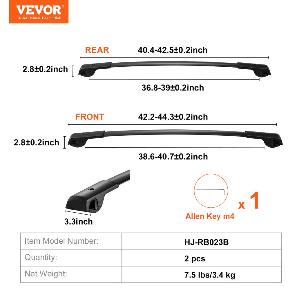Stogo skersiniai VEVOR Subaru Forester (2014-2021), 90 kg keliamoji galia