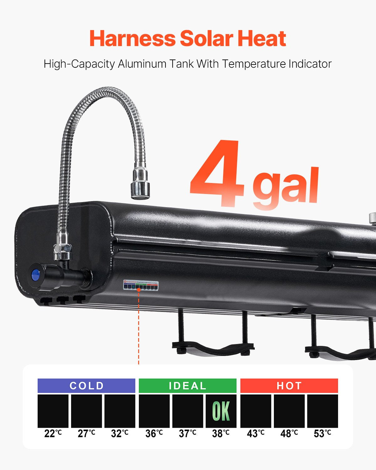 Stogo bagažinės vandens talpa VEVOR YK-SX-15L, 15 l