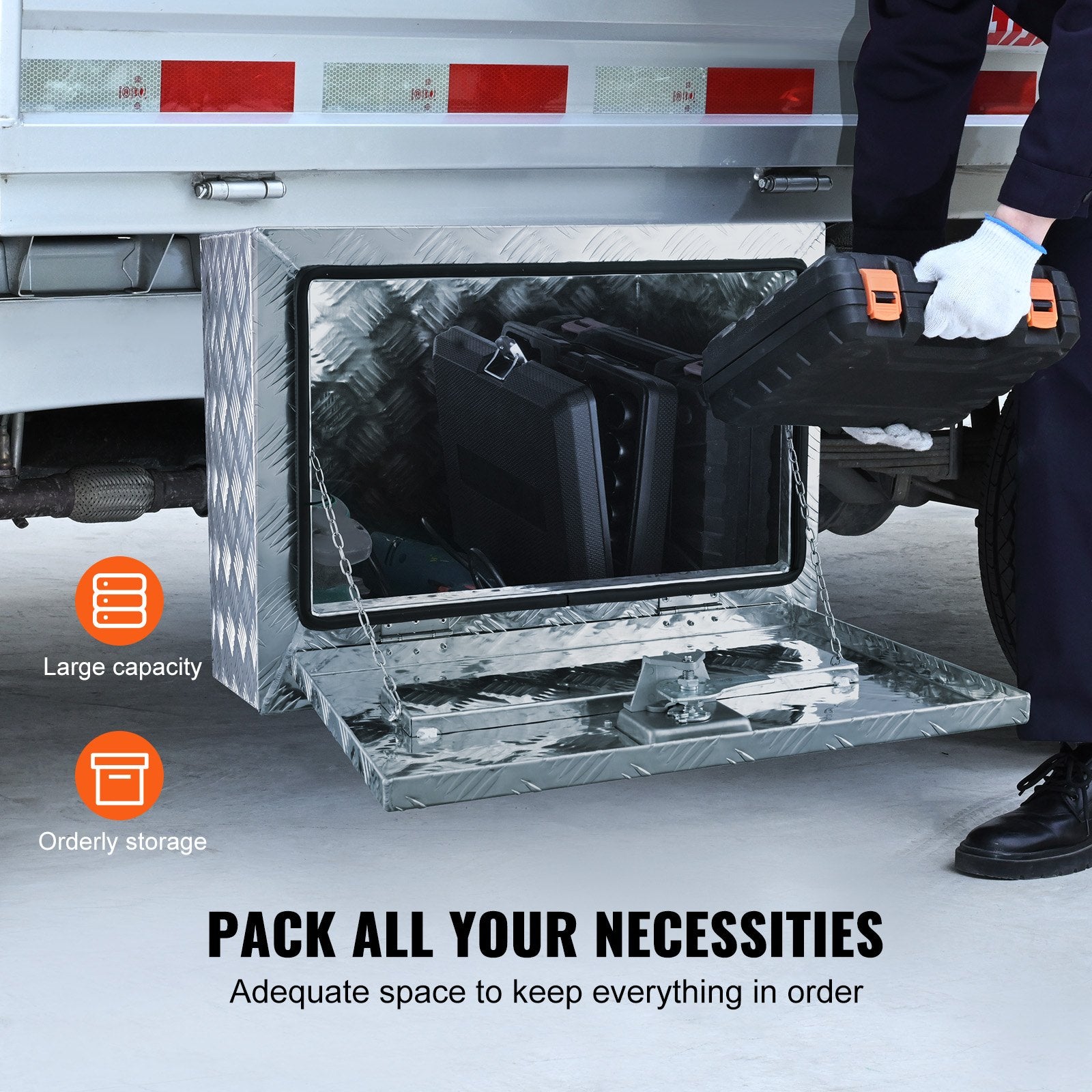 Įrankių dėžė sunkvežimiui VEVOR UTTB-241416, 61 x 35,6 x 40,6 cm