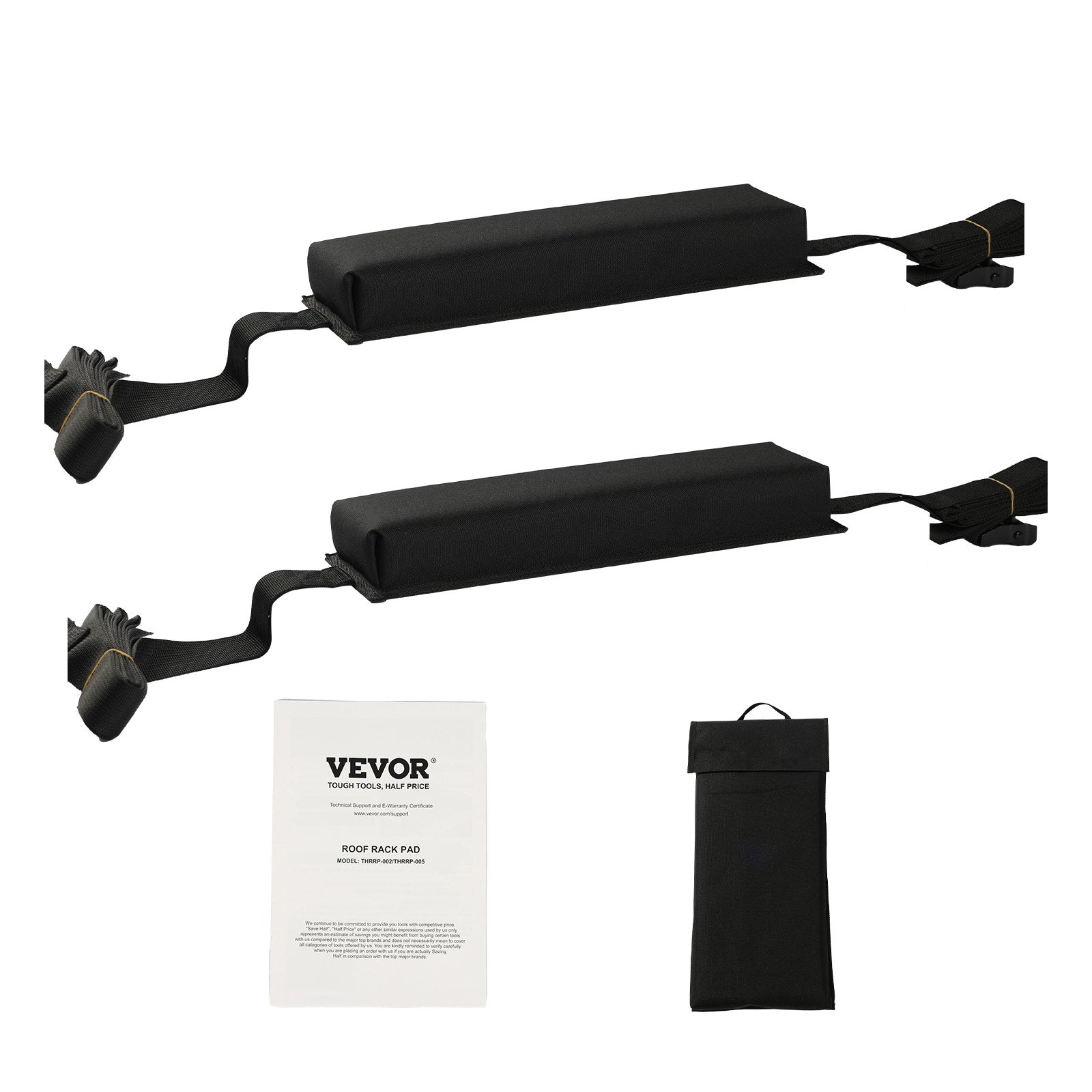Minkštos stogo bagažinės pagalvėlės VEVOR SR02, 80 kg apkrova