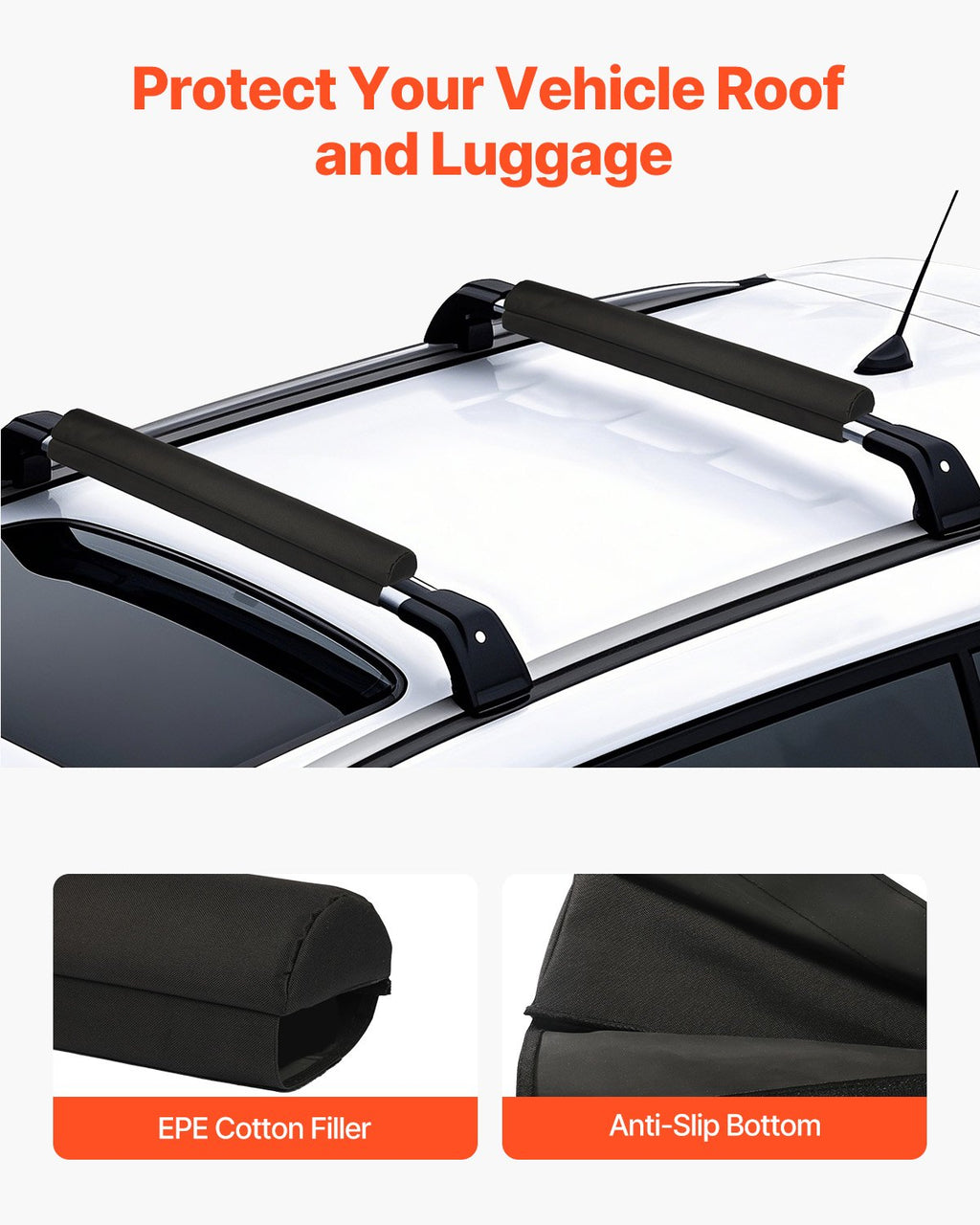 Minkštos stogo bagažinės apsaugos VEVOR THRRP-005, 71 cm ilgio