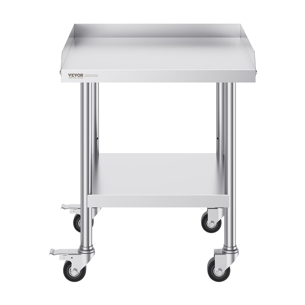 Nerūdijančio plieno darbo stalas VEVOR SKT610*610J, 61x61 cm