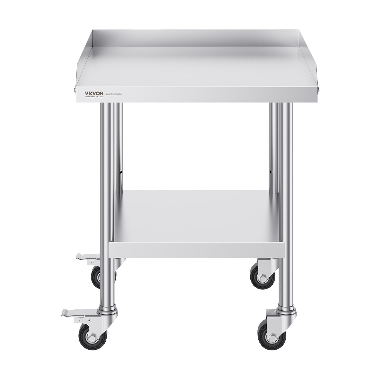 Nerūdijančio plieno darbo stalas VEVOR SKT610*610J, 61x61 cm