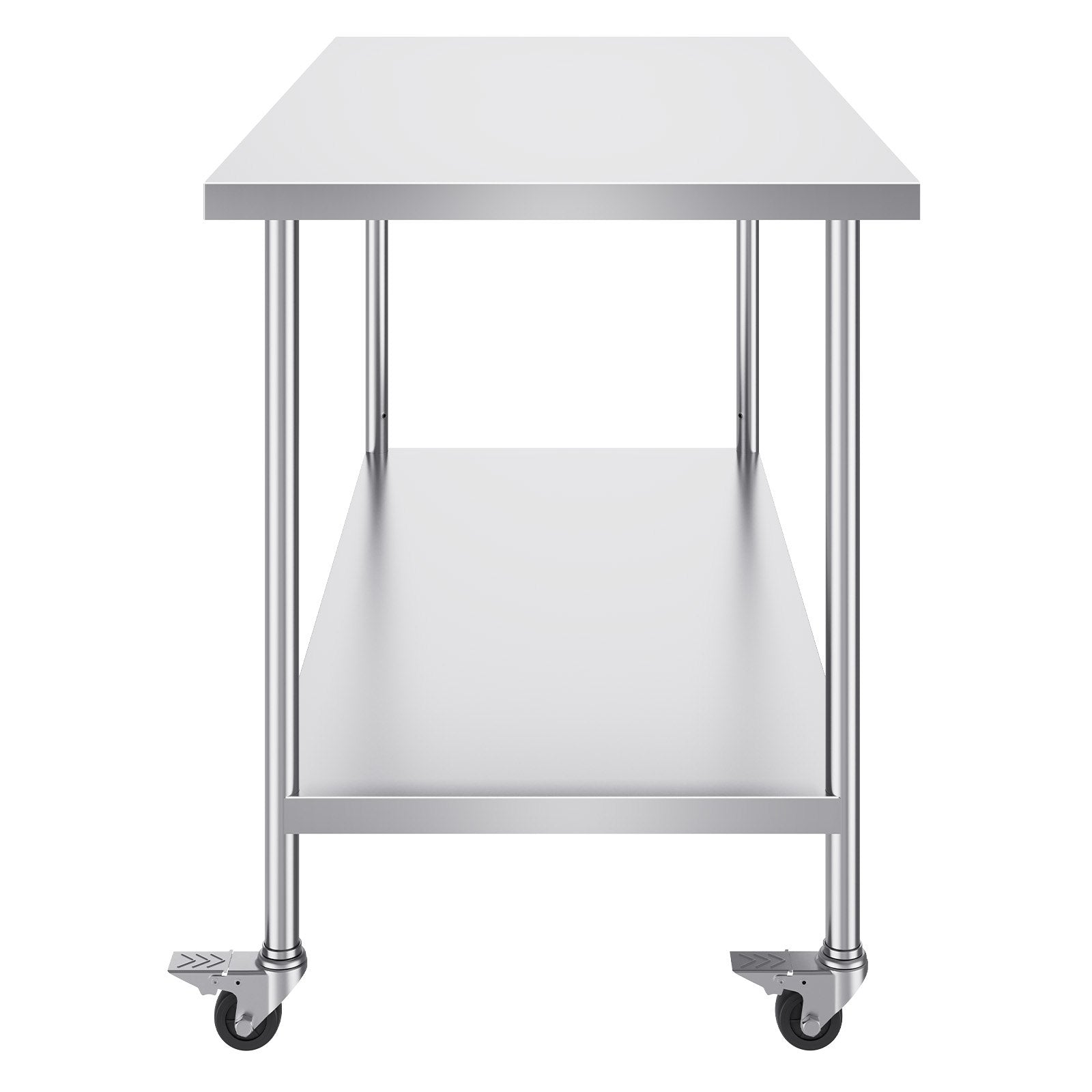 Nerūdijančio plieno darbo stalas VEVOR HETG-30*60, 762 x 1524 mm