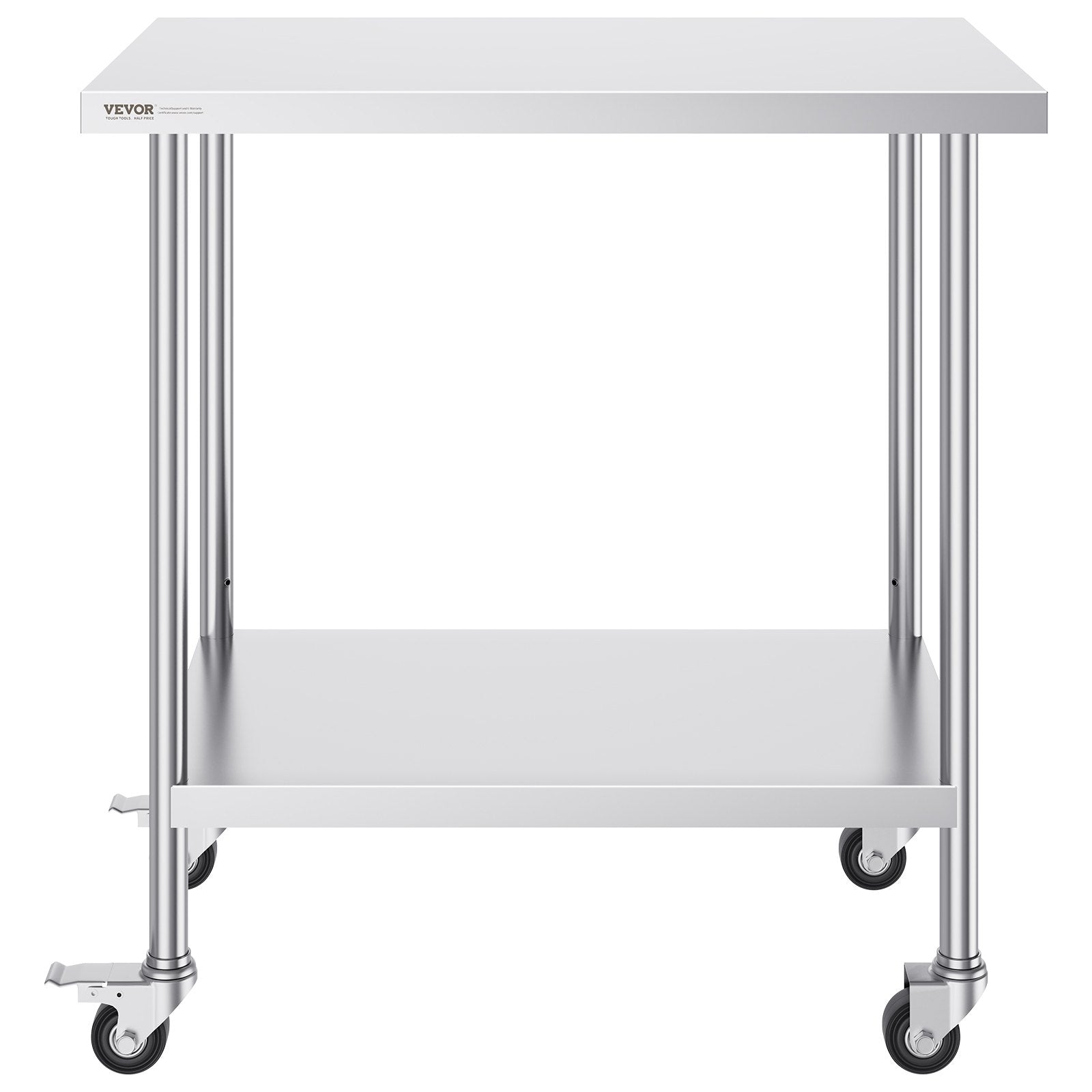 Nerūdijančio plieno darbo stalas VEVOR GZT910*610J, 610 x 914 mm