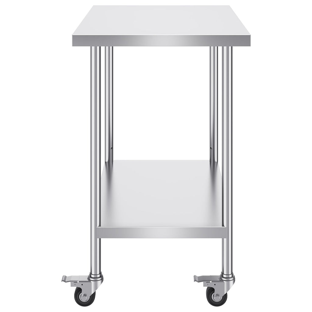 Nerūdijančio plieno darbo stalas VEVOR GZT910*610J, 610 x 914 mm