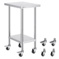 Nerūdijančio plieno darbo stalas VEVOR HETG-24*18, 610 x 457 mm