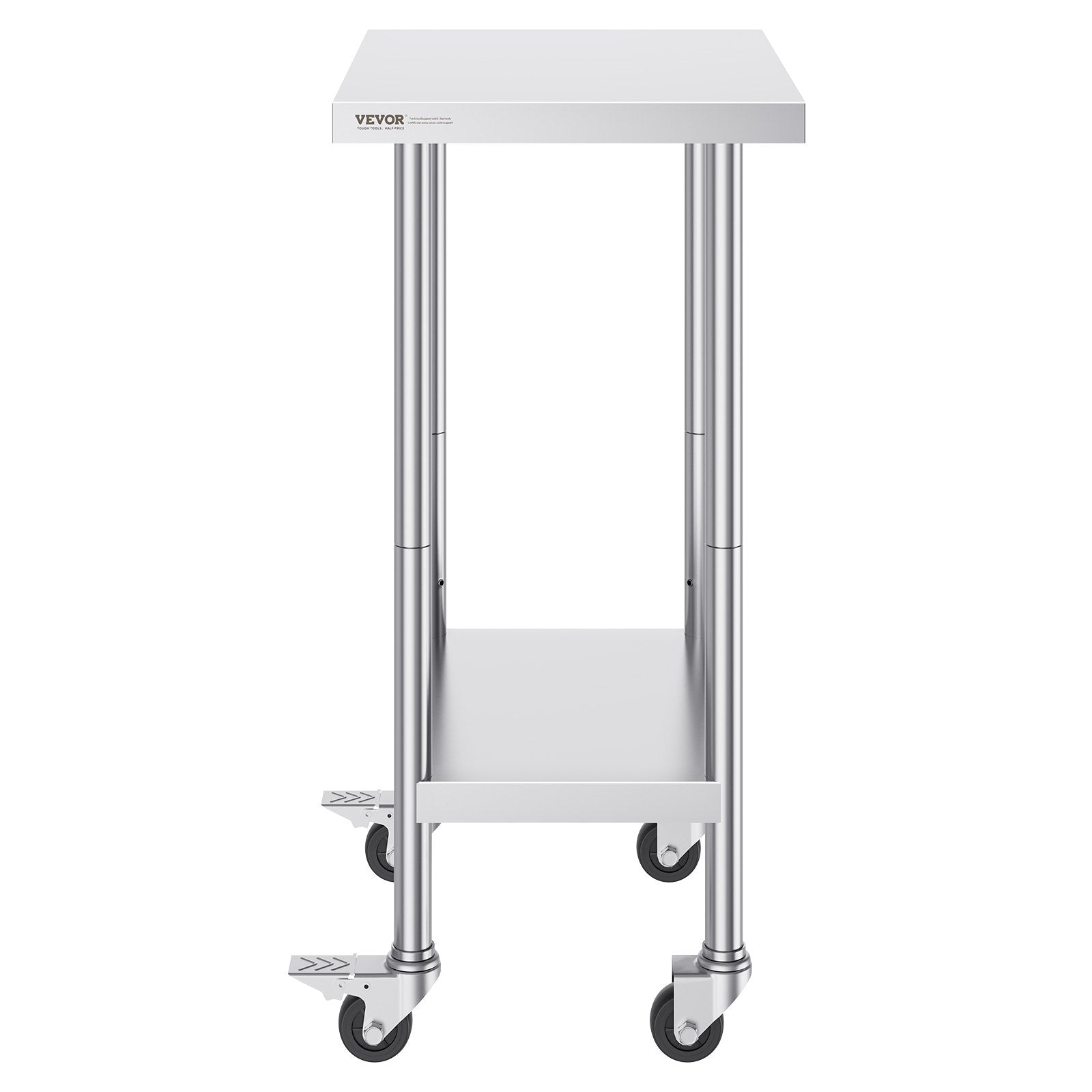 Nerūdijančio plieno darbo stalas VEVOR HETG-24*18, 610 x 457 mm