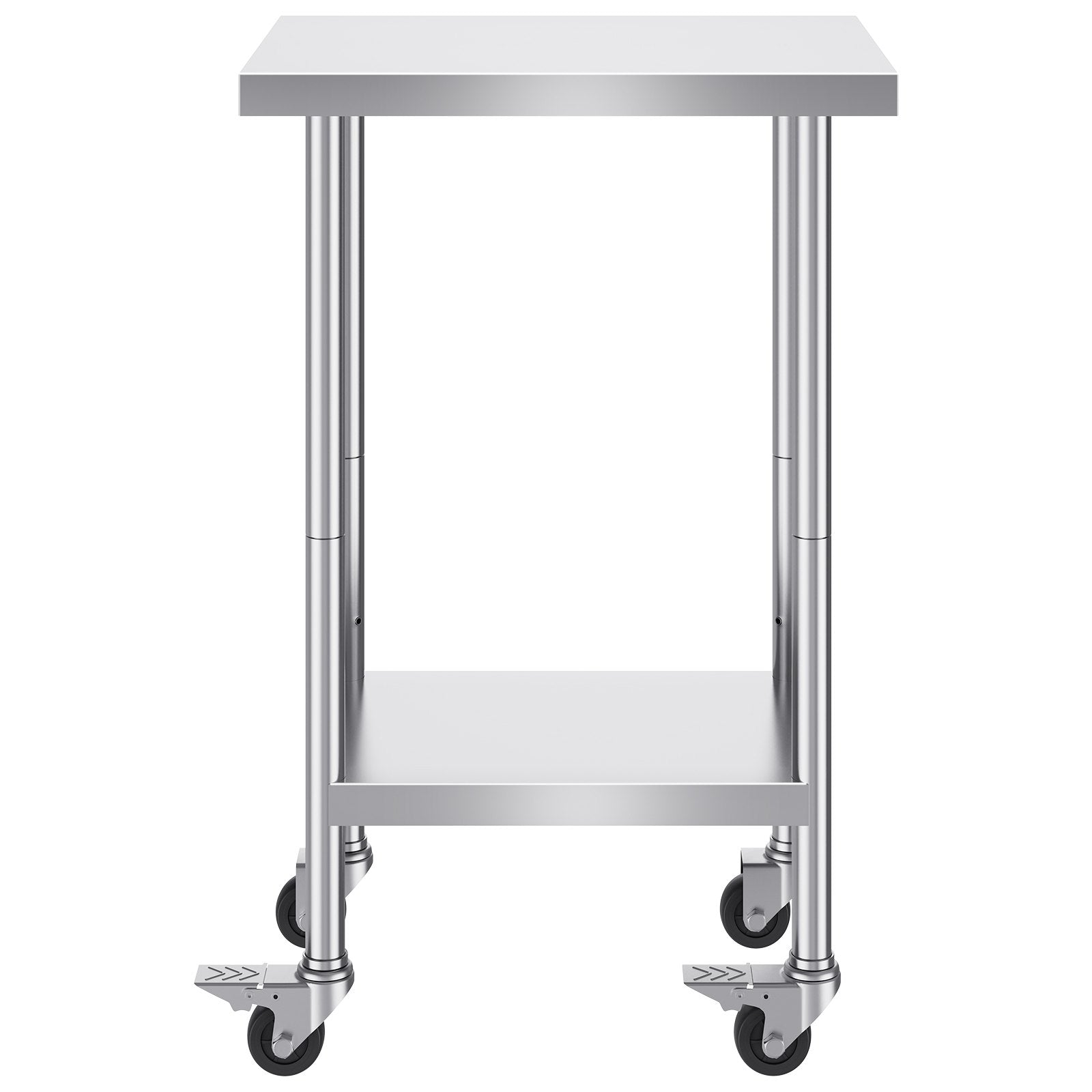 Nerūdijančio plieno darbo stalas VEVOR HETG-24*18, 610 x 457 mm