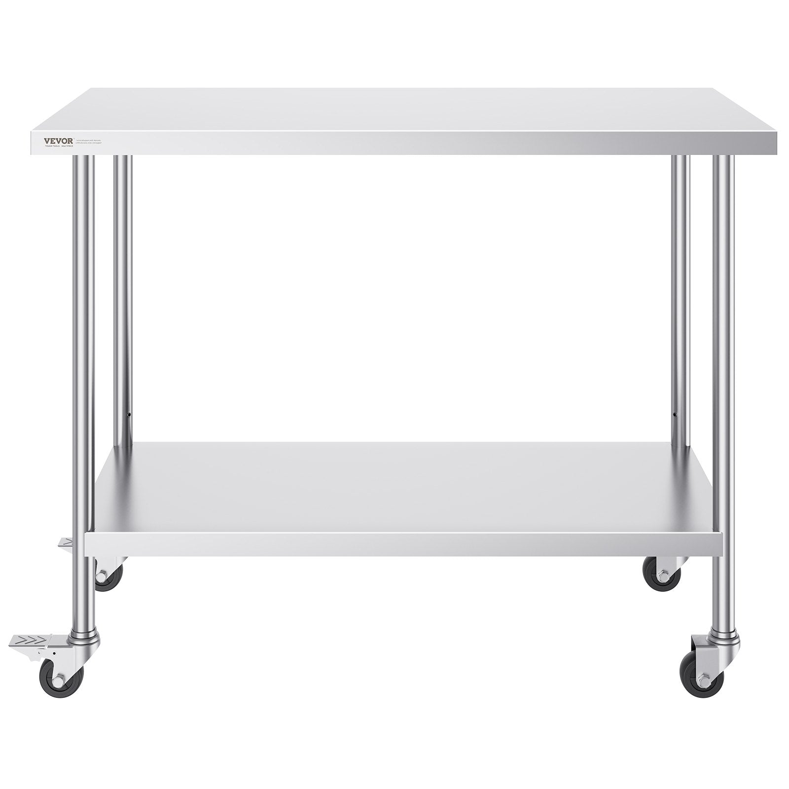 Nerūdijančio plieno darbo stalas VEVOR HETG-24*48, 610 x 1219 mm