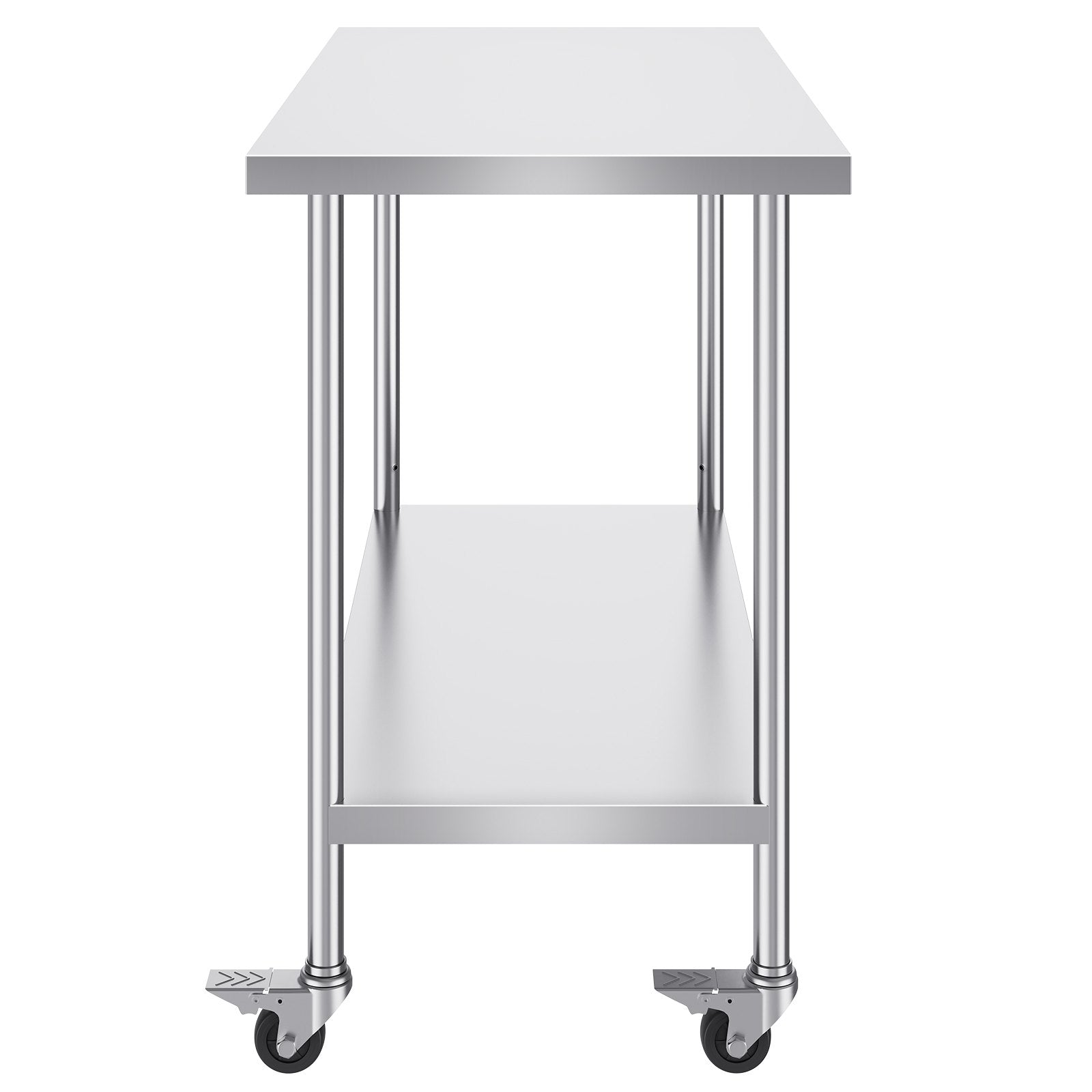 Nerūdijančio plieno darbo stalas VEVOR HETG-24*48, 610 x 1219 mm
