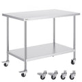 Nerūdijančio plieno darbo stalas VEVOR HETG-30*48, 762 x 1219 mm