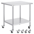 Nerūdijančio plieno darbo stalas VEVOR HETG-30*36, 762x914 mm