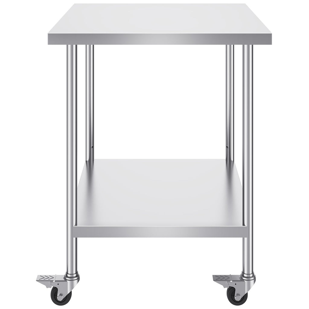 Nerūdijančio plieno darbo stalas VEVOR HETG-30*36, 762x914 mm