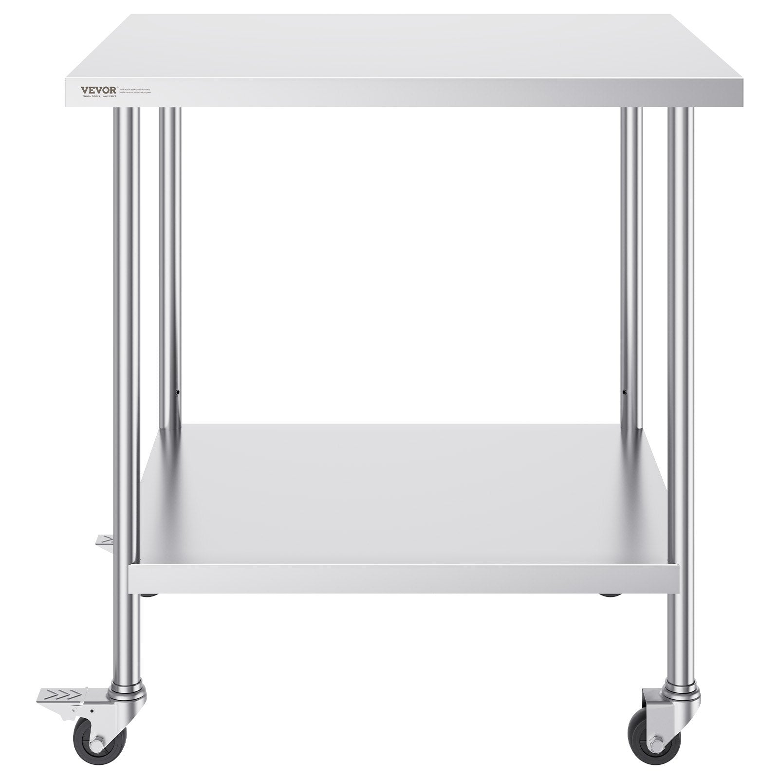 Nerūdijančio plieno darbo stalas VEVOR GZT760*455J, 762 x 457 mm