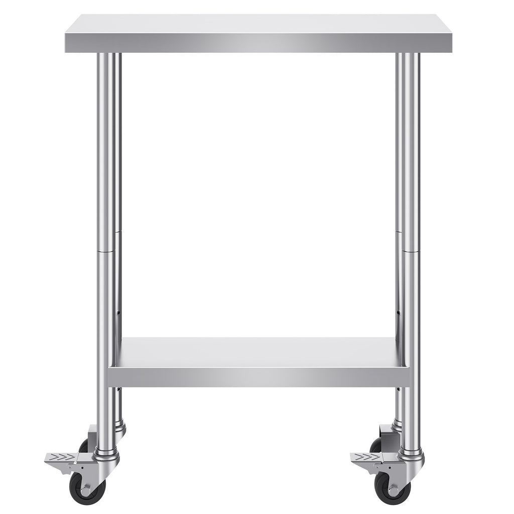 Nerūdijančio plieno darbo stalas VEVOR HETG-30*12, 762 x 305 mm