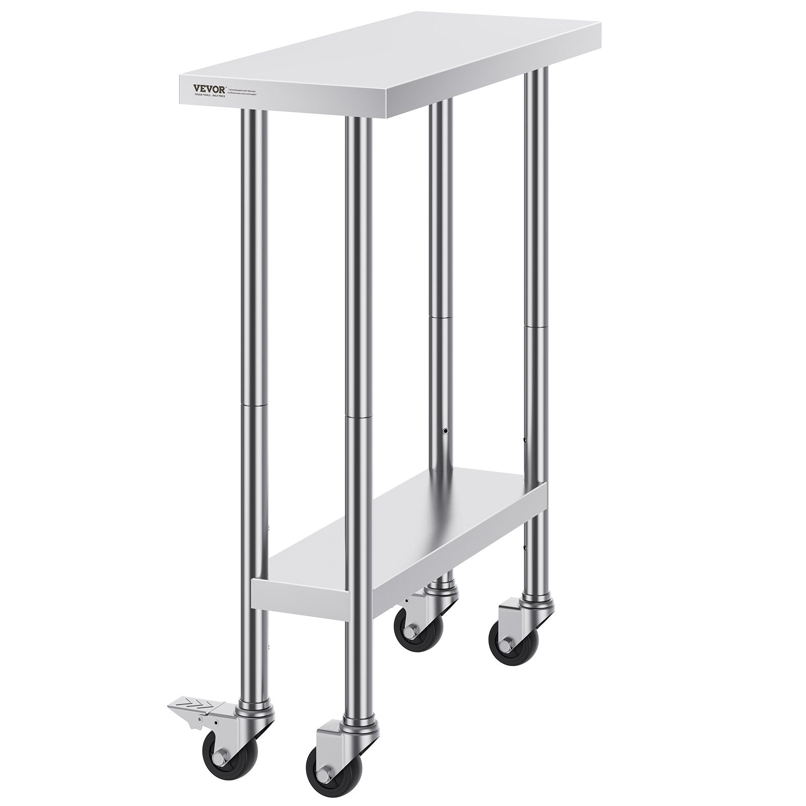 Nerūdijančio plieno darbo stalas VEVOR HETG-30*12, 762 x 305 mm