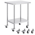 Nerūdijančio plieno darbo stalas VEVOR HETG-24*30, 610 x 762 mm