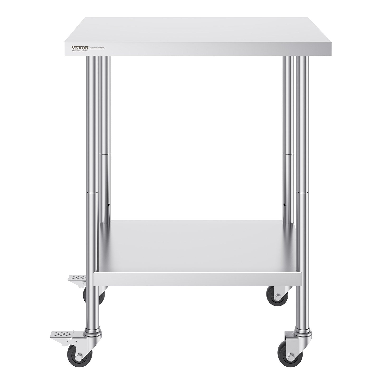 Nerūdijančio plieno darbo stalas VEVOR HETG-24*30, 610 x 762 mm