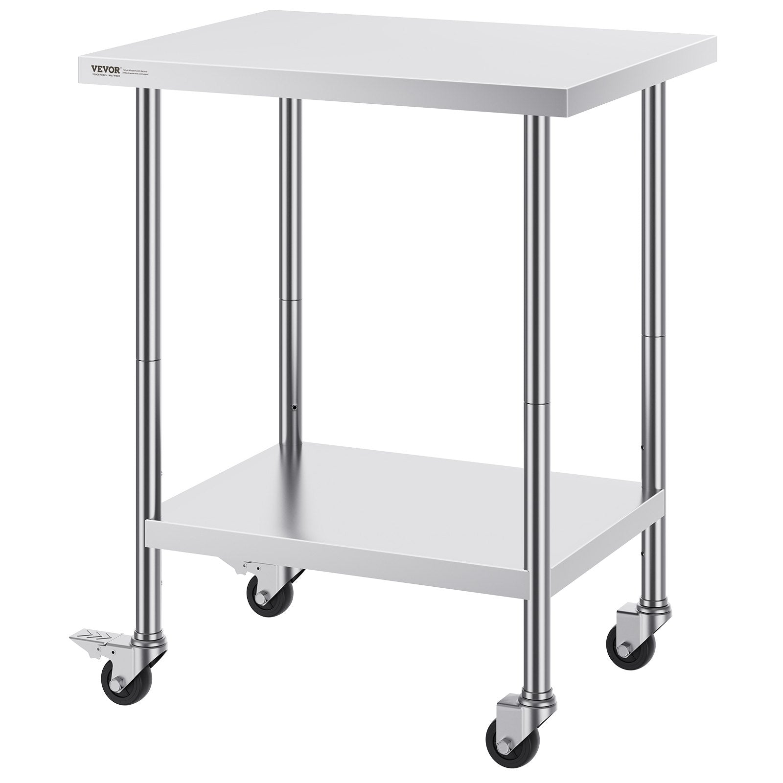 Nerūdijančio plieno darbo stalas VEVOR HETG-24*30, 610 x 762 mm
