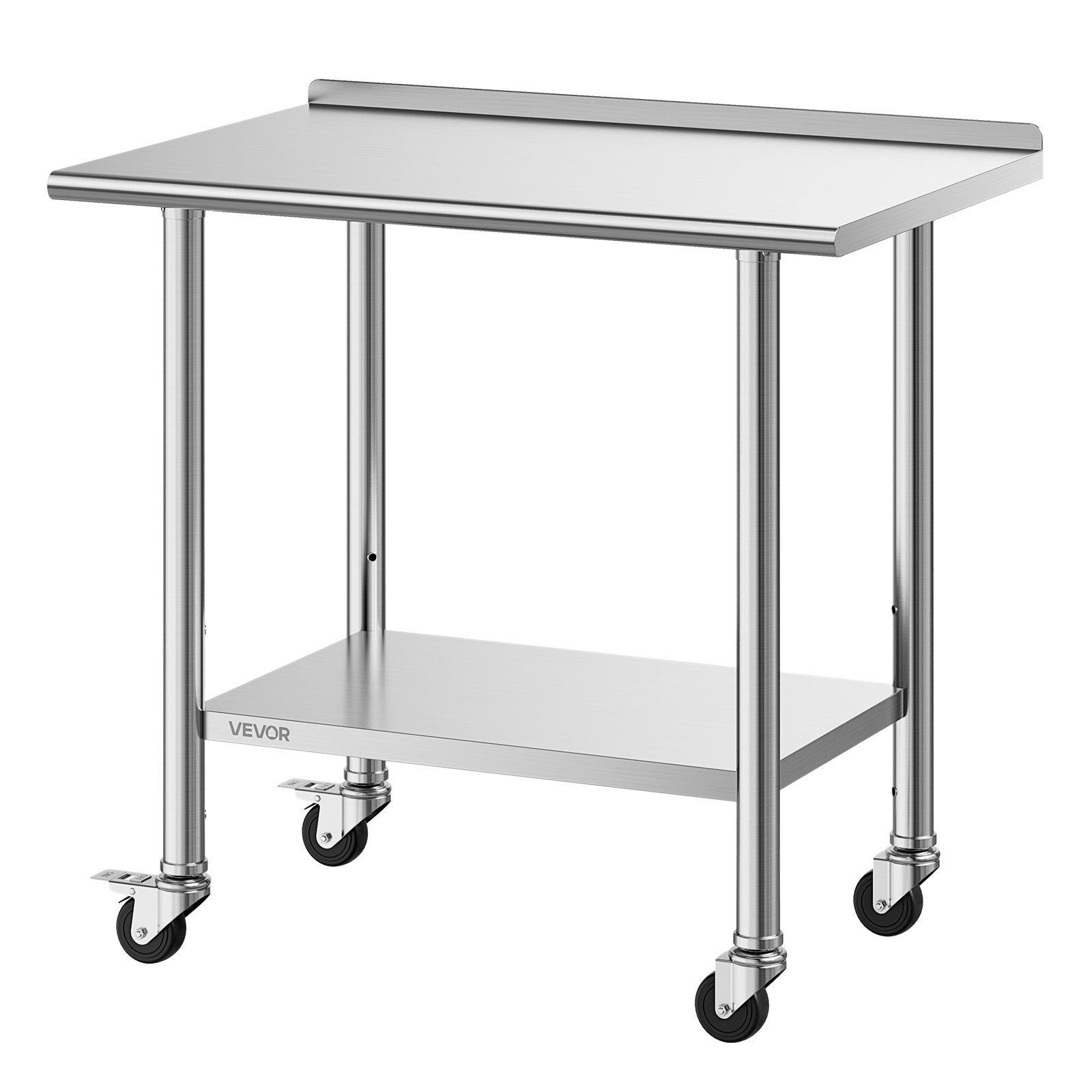 Nerūdijančio plieno darbo stalas VEVOR YH2-J-D-36, 61x91 cm