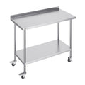 Nerūdijančio plieno darbo stalas VEVOR HETG-24*48-L, 610 x 1219 mm