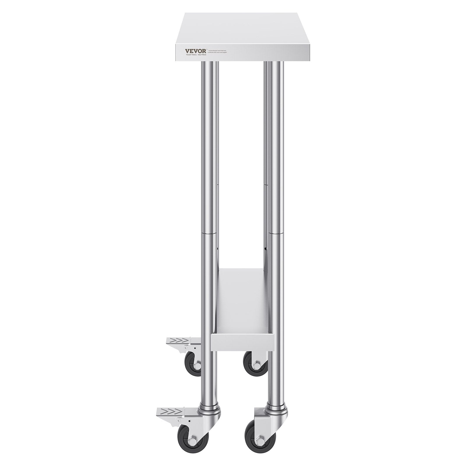Nerūdijančio plieno darbo stalas VEVOR HETG-24*12, 610 x 350 mm
