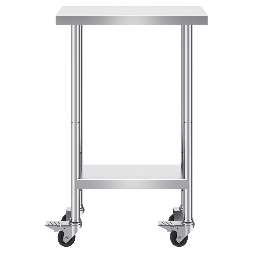 Nerūdijančio plieno darbo stalas VEVOR HETG-24*12, 610 x 350 mm