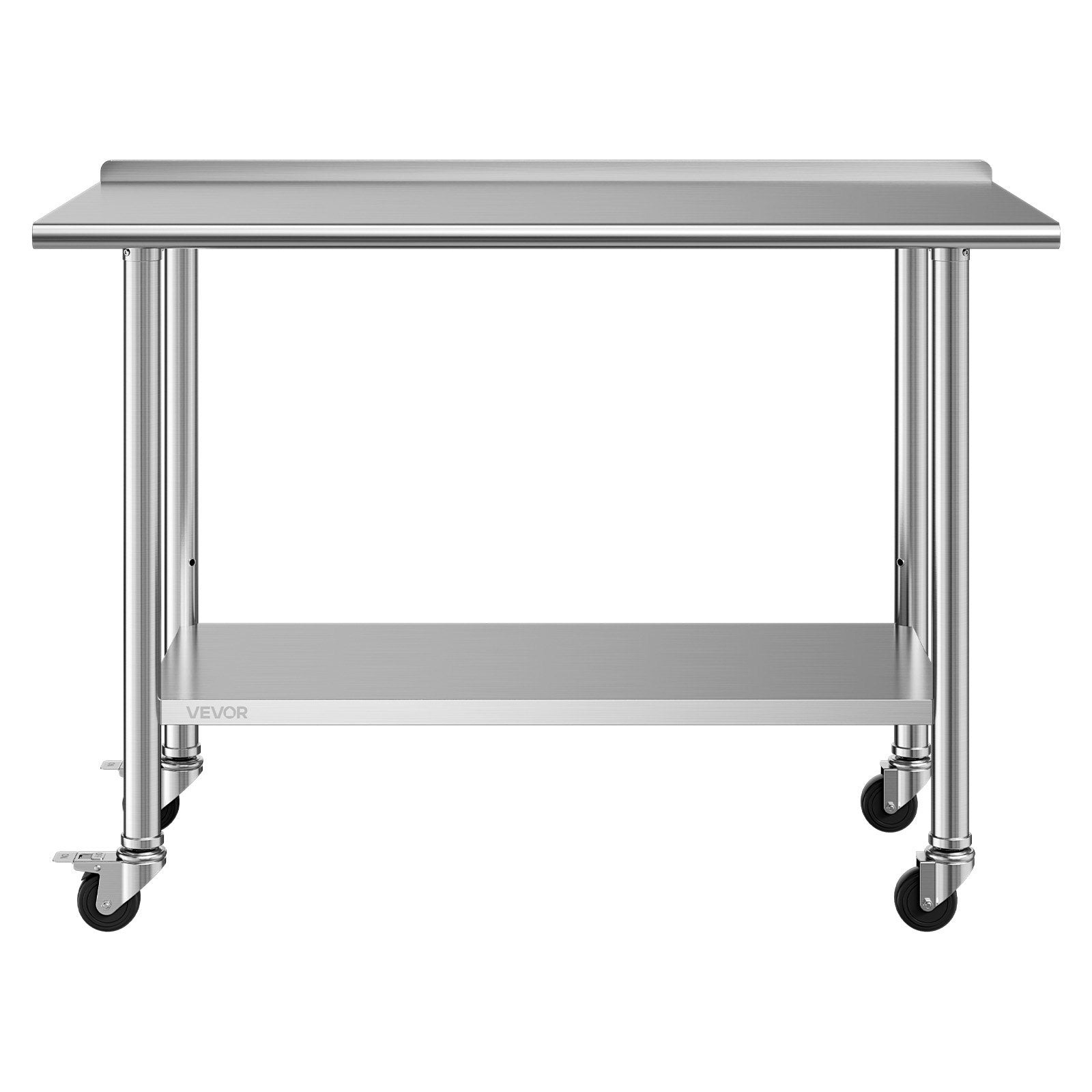 Nerūdijančio plieno darbo stalas VEVOR YH2-J-D-48, 61x122 cm