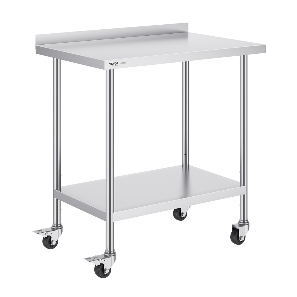 Nerūdijančio plieno darbo stalas VEVOR HETG-24*36-L, 610 x 914 mm