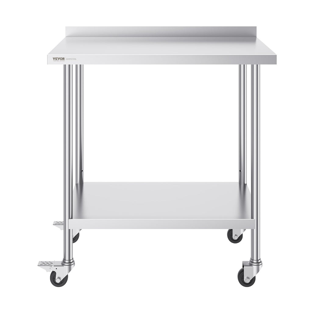 Nerūdijančio plieno darbo stalas VEVOR HETG-24*36-L, 610 x 914 mm