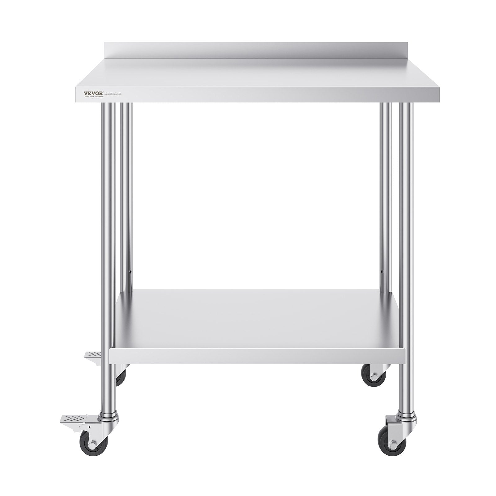 Nerūdijančio plieno darbo stalas VEVOR HETG-24*36-L, 610 x 914 mm