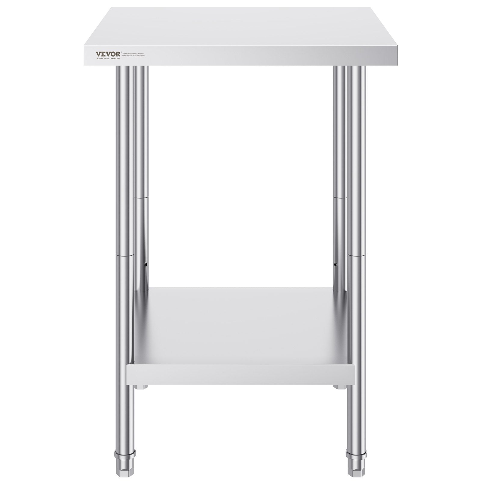 Nerūdijančio plieno paruošimo stalas VEVOR GZT610*610T, 610 x 610 x 864 mm