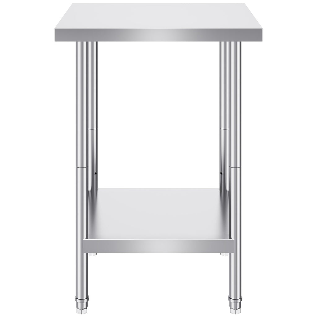 Nerūdijančio plieno paruošimo stalas VEVOR GZT610*610T, 610 x 610 x 864 mm