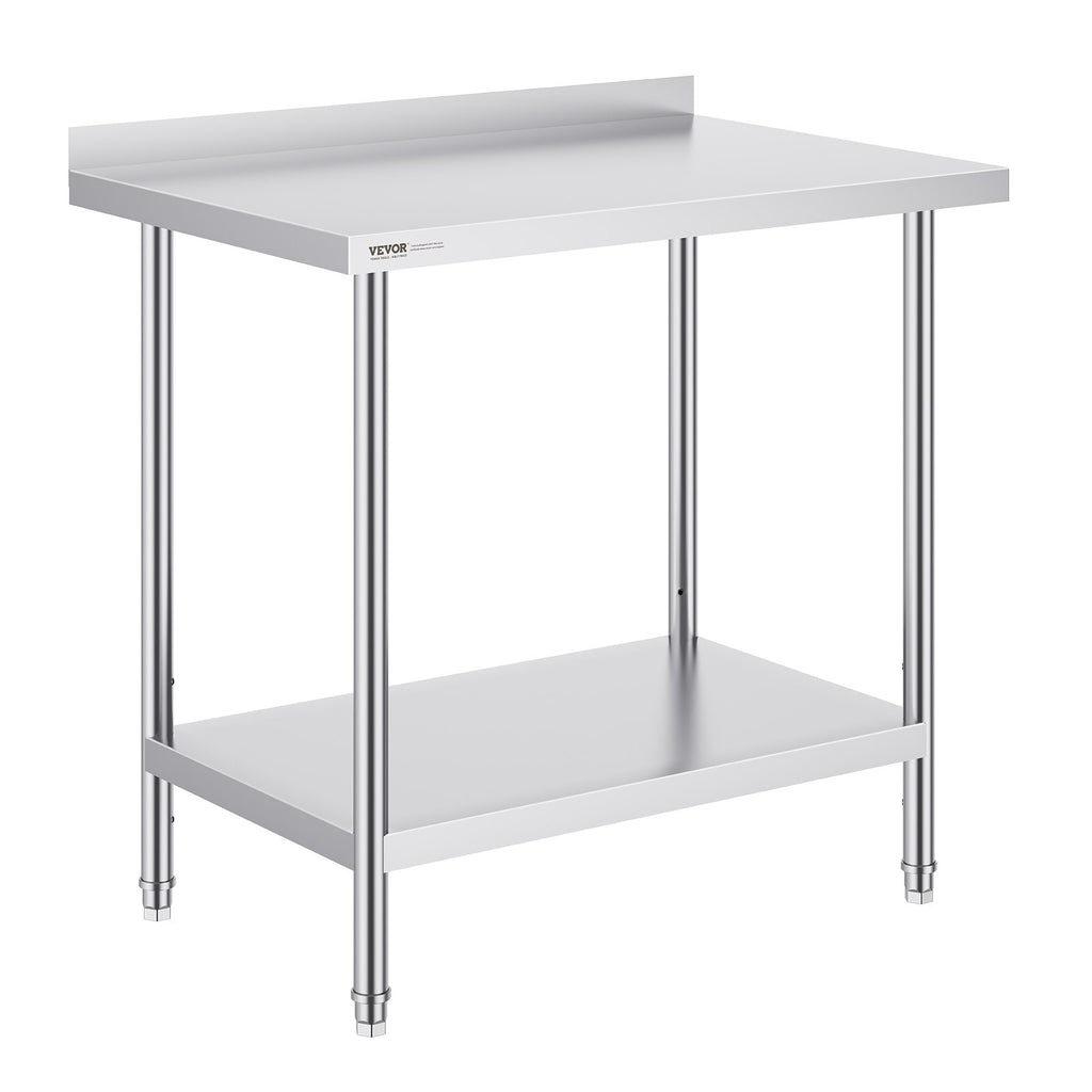 Nerūdijančio plieno darbo stalas VEVOR HET-24*36-L, 610 x 914 mm