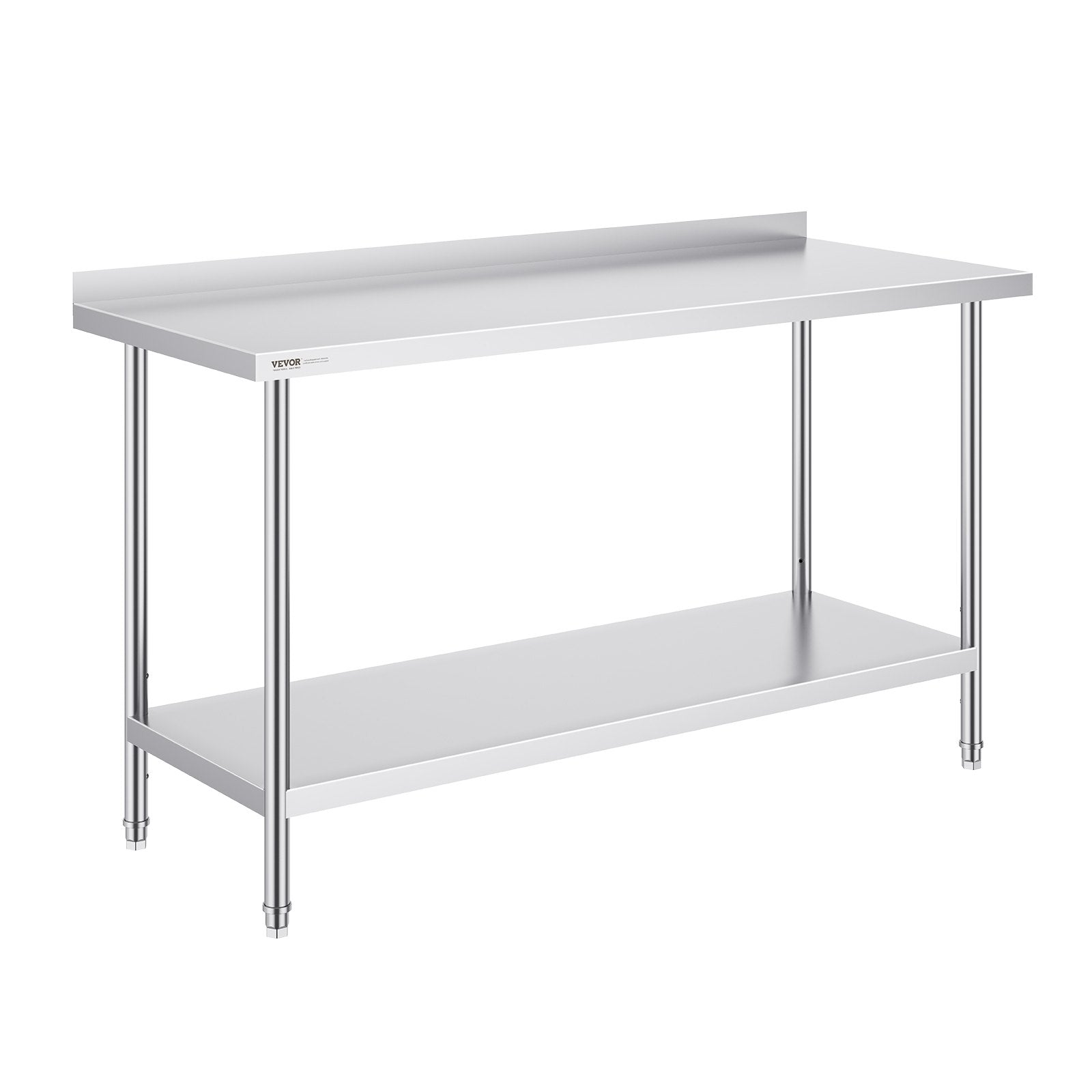 Nerūdijančio plieno darbo stalas VEVOR HET-24*60-L, 610x1524x914 mm