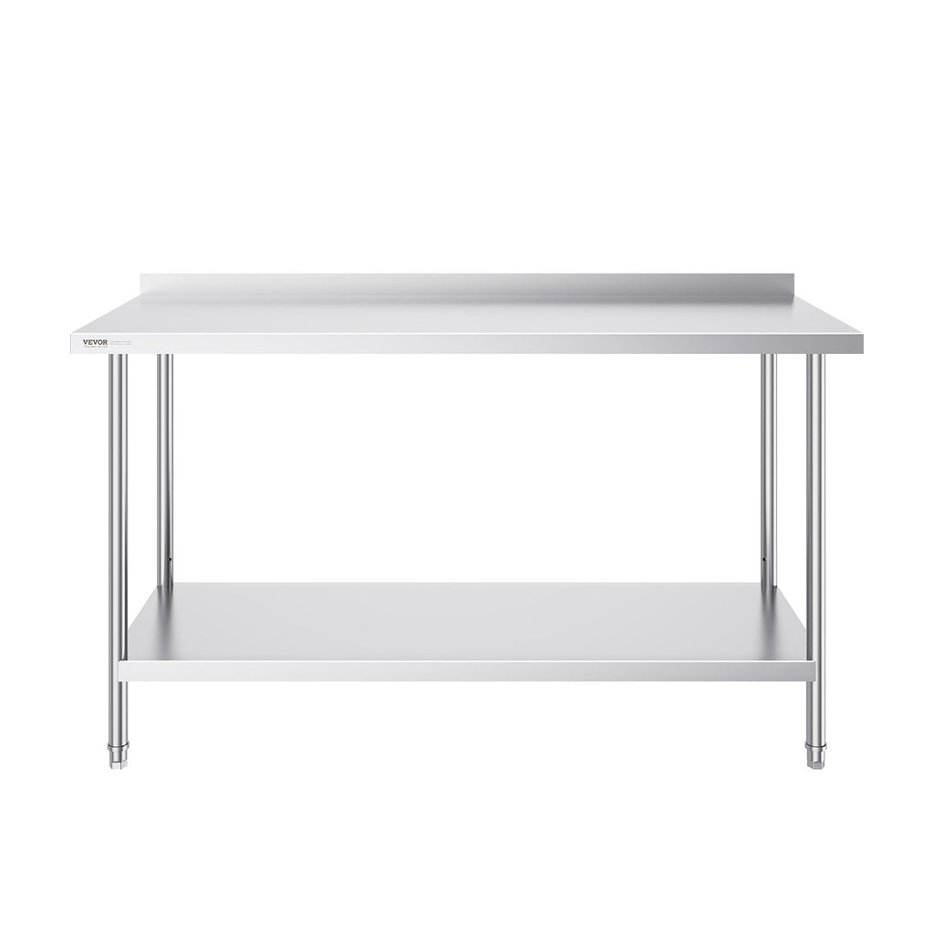 Nerūdijančio plieno darbo stalas VEVOR HET-24*60-L, 610x1524x914 mm